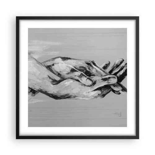 Plakát v černém rámu - Začátek… - 50x50 cm