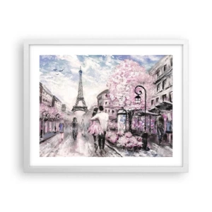 Plakát v bílém rámu - Když se zamilovat, tak jenom v… - 50x40 cm