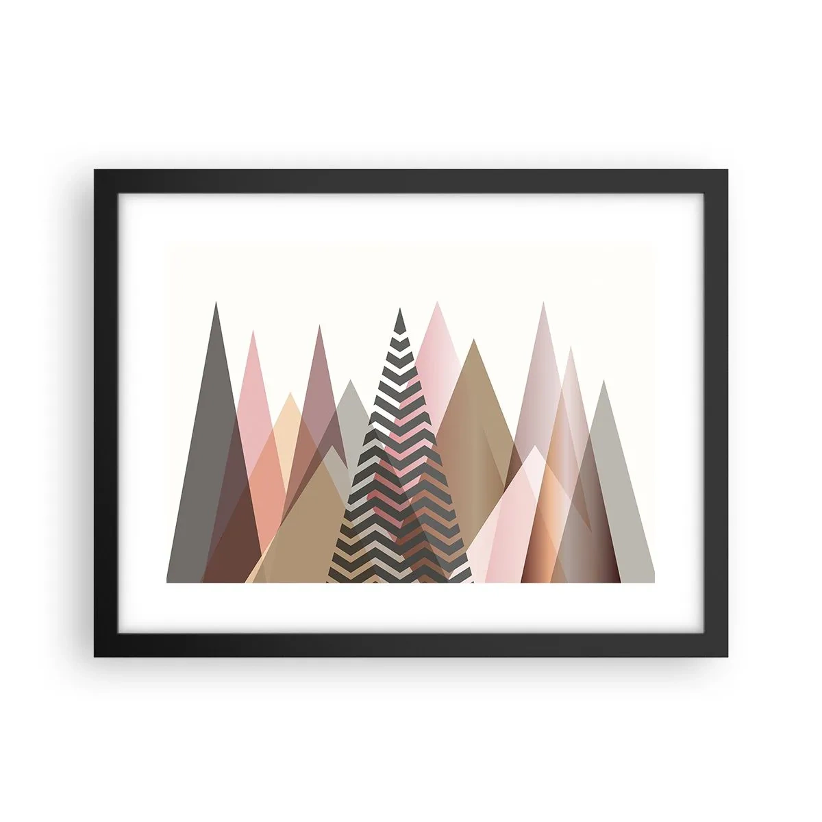 Plakát v černém rámu - Pyramidální pohled - 40x30 cm
