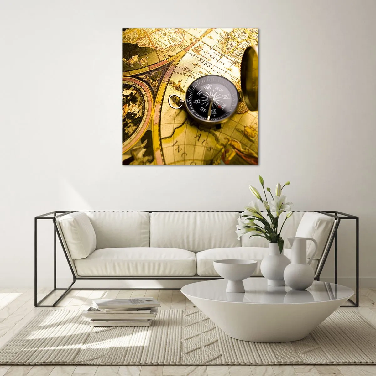 Obraz na skle - Co tak na konec světa? - 70x70 cm