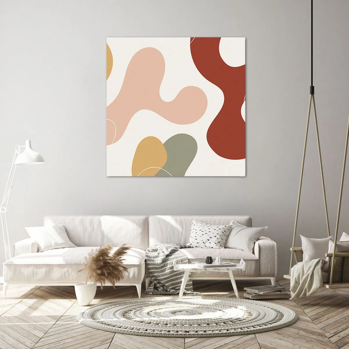 Obraz na plátně - Klikyháky - 70x70 cm