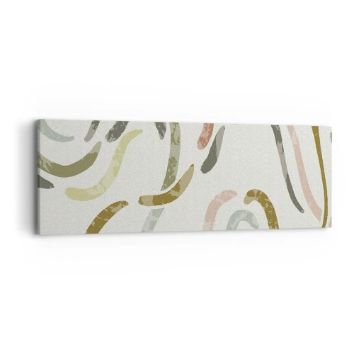 Obraz na plátně - Radostný tanec abstrakce - 90x30 cm