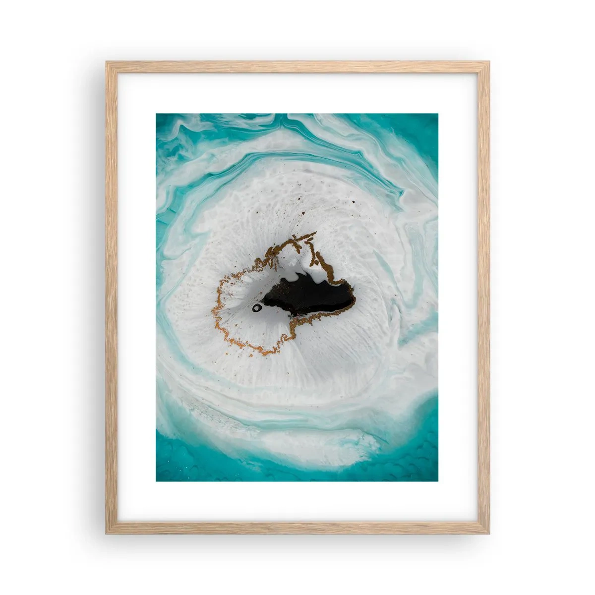 Plakát v rámu světlý dub - Proniknout dovnitř - 40x50 cm