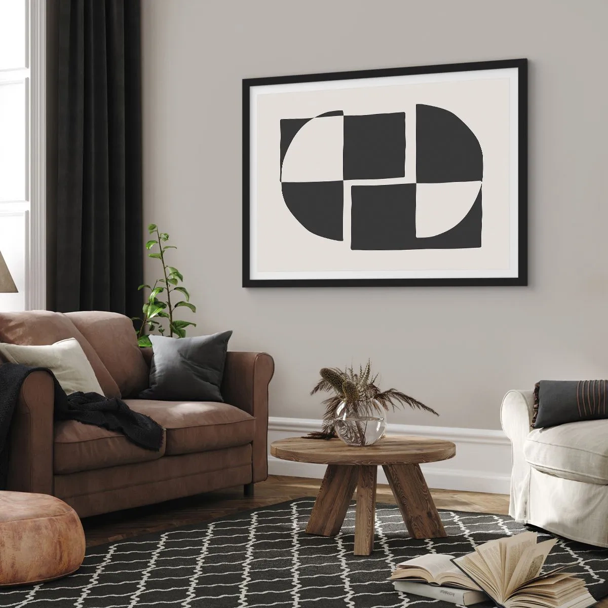 Plakát v černém rámu - Antitéza – syntéza - 91x61 cm