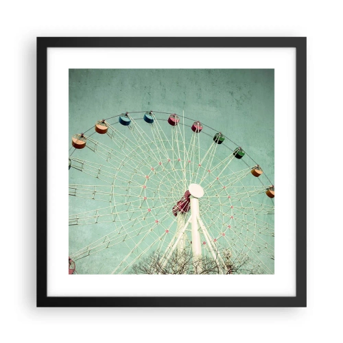 Plakát v černém rámu - Zveme vás k zábavě - 40x40 cm