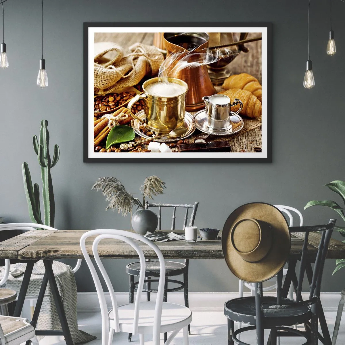 Plakát v černém rámu - Hezký den! - 70x50 cm