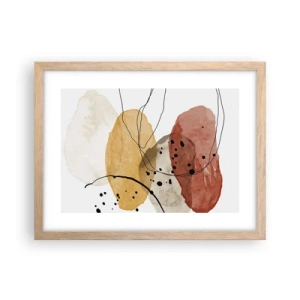 Plakát v rámu světlý dub - Jako lehký, průzračný vzduch - 40x30 cm