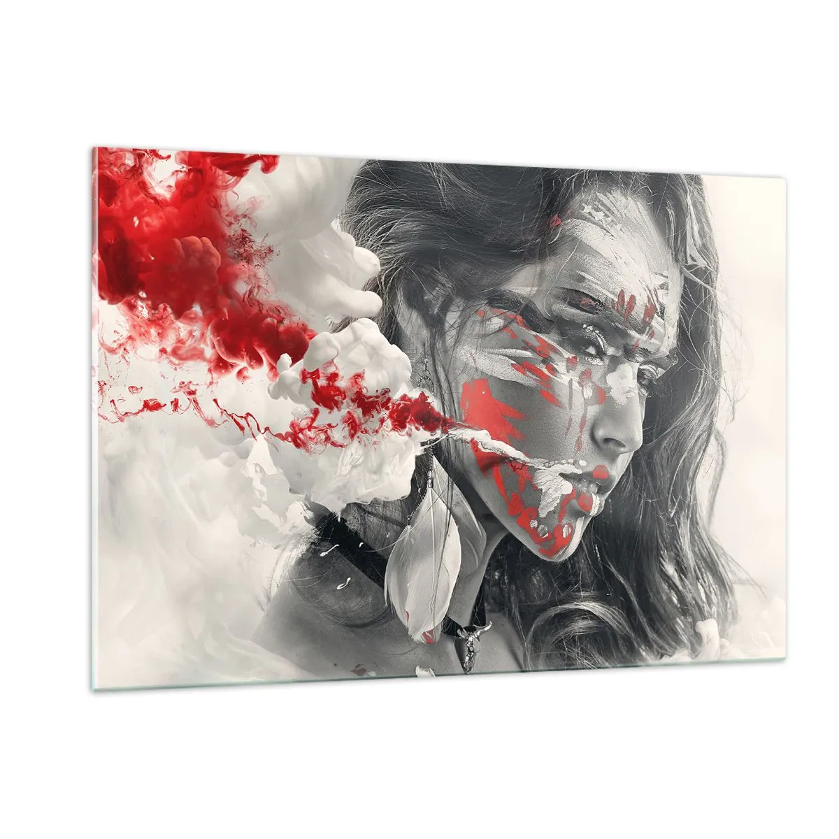 Obraz na skle - Ve spárech absurdity - 120x80 cm