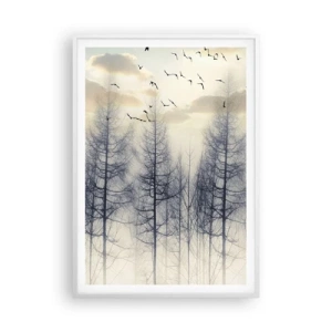 Plakát v bílém rámu - Duchové lesa - 70x100 cm