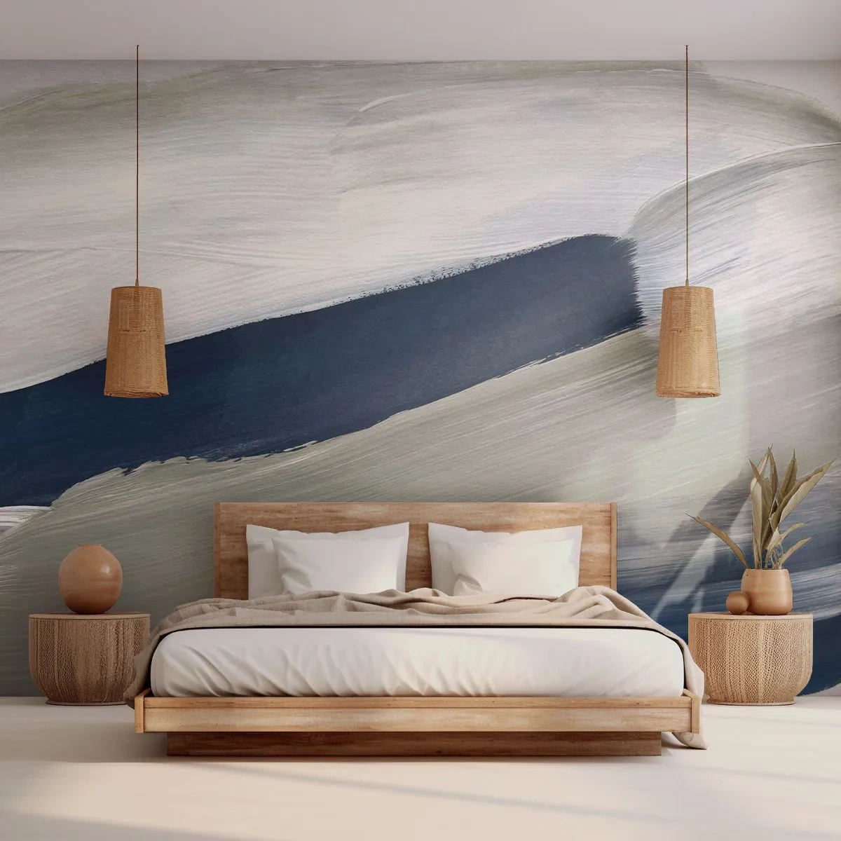 Fototapeta Premium Canvas - Setkání s bílou - Kus, Minimalistický, Moderní - 250x175 cm
