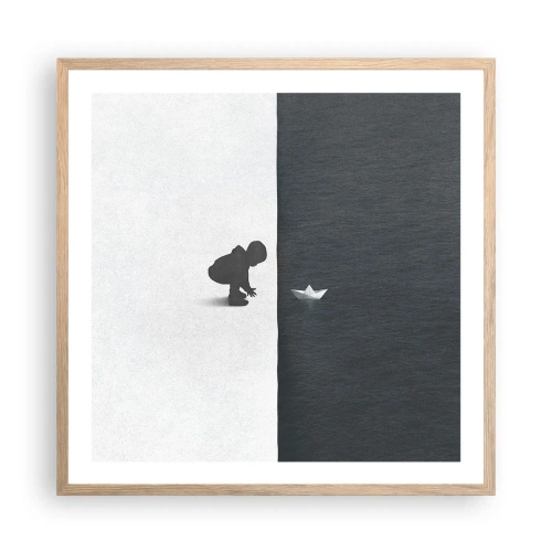 Plakát v rámu světlý dub - Velká výprava - 60x60 cm