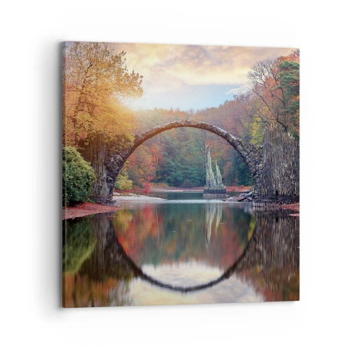 Obraz na plátně - Za zrcadlem - 70x70 cm