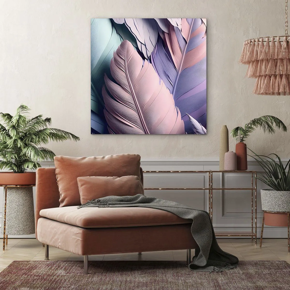 Obraz na plátně - Ptačí styl - 60x60 cm