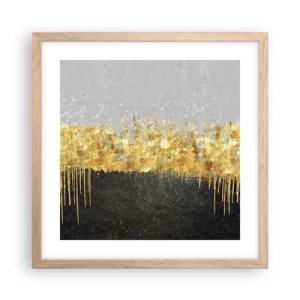 Plakát v rámu světlý dub - Dovnitř a vzhůru - 40x40 cm