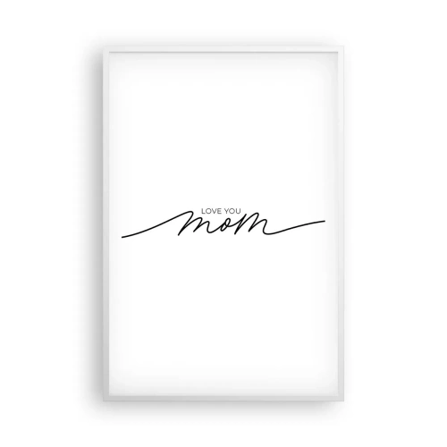 Plakát v bílém rámu - Velké emoce - 61x91 cm