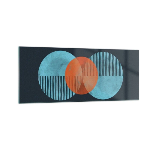 Obraz na skle - Symetrická kompozice - 100x40 cm