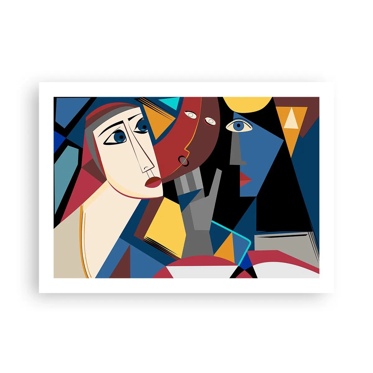 Plakát - Konverzace kubistů - 70x50 cm