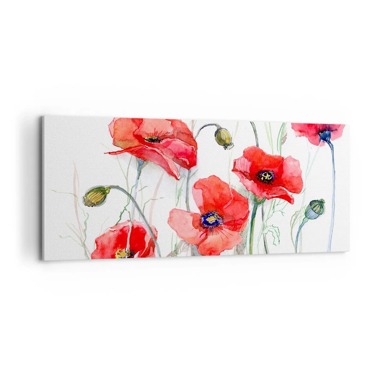 Obraz na plátně - Polské květiny - 100x40 cm