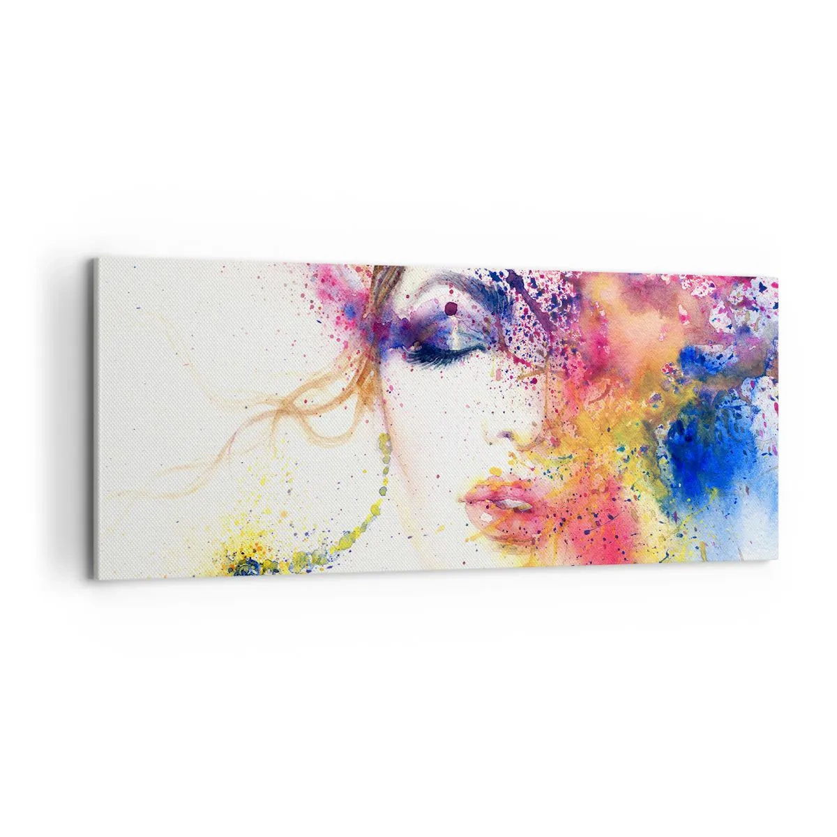 Obraz na plátně - Duhová závrať - 100x40 cm