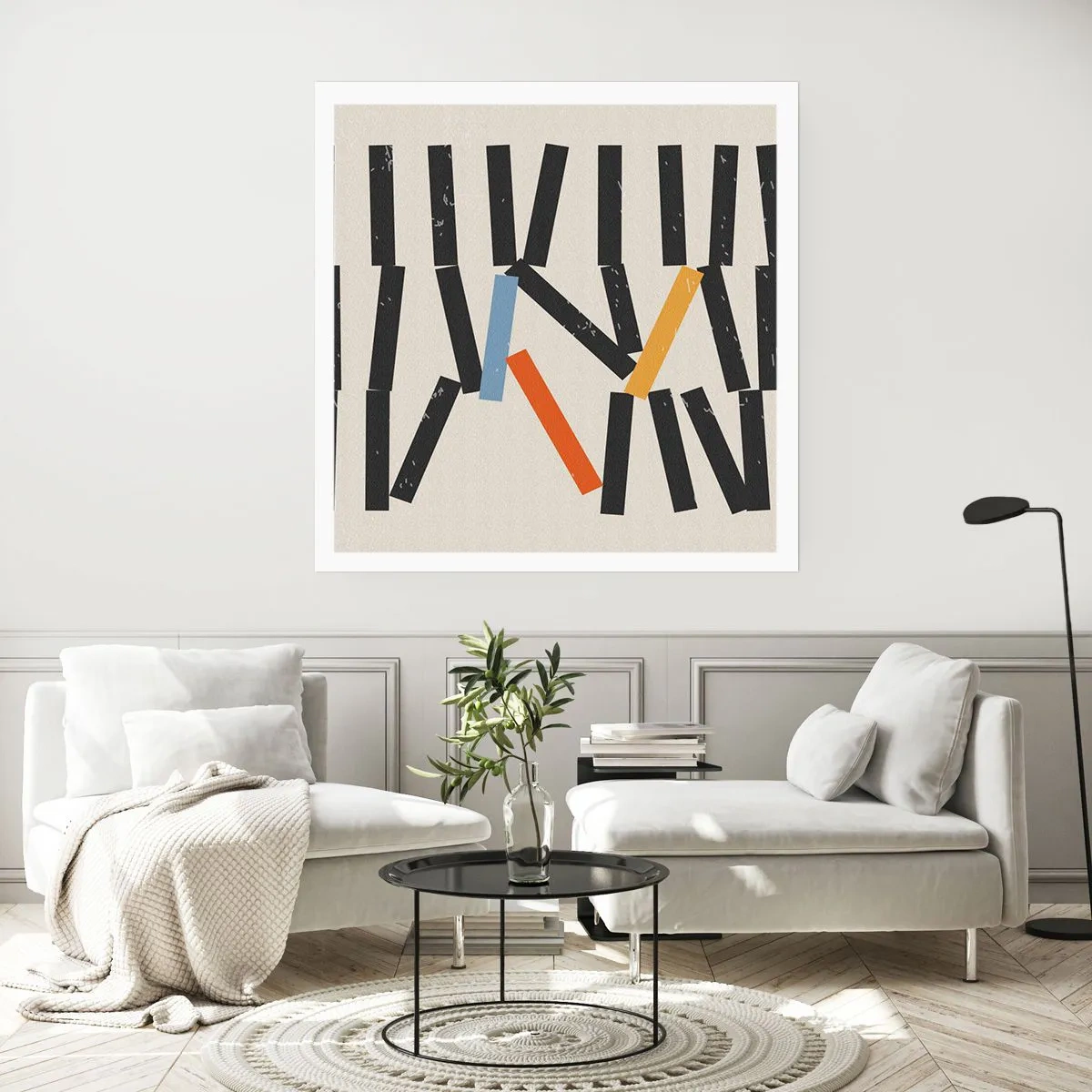 Plakát - Domino – kompozice - 50x50 cm