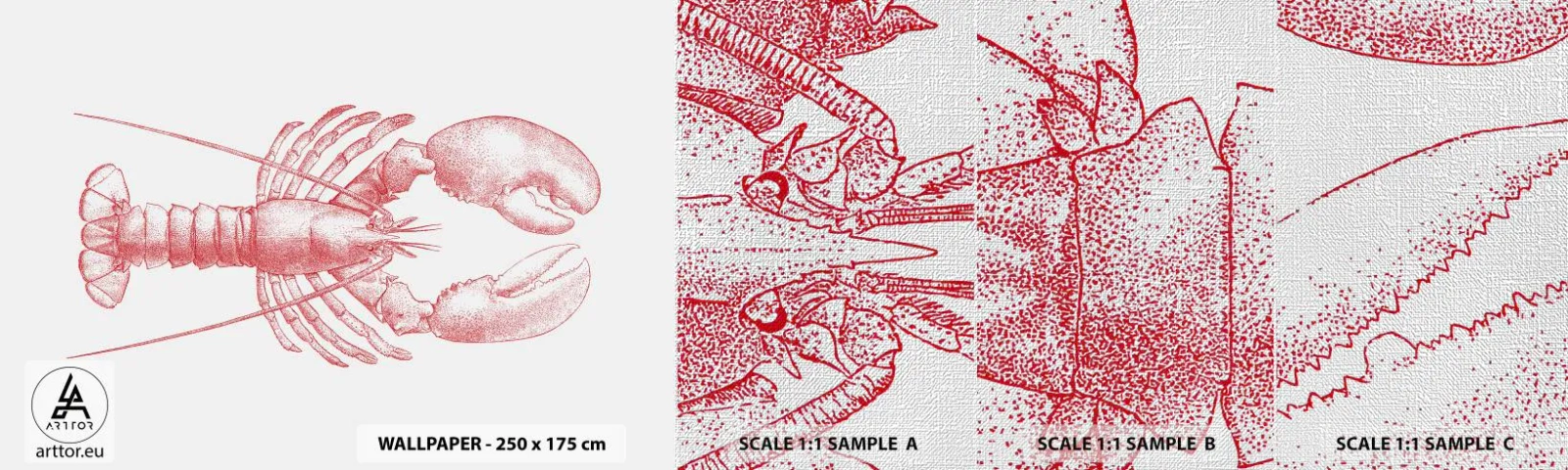 Vzor Fototapety Premium Canvas - Humr hodný Homéra - Humr, Plody moře, Korýši - 100x30 cm