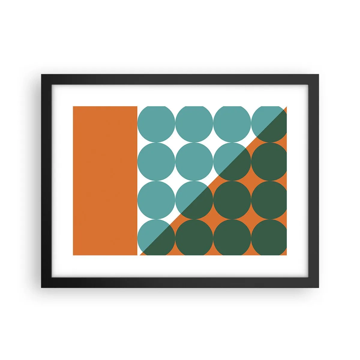 Plakát v černém rámu - Nahoru a šikmo - 40x30 cm