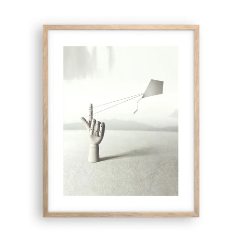 Plakát v rámu světlý dub - Výzva - 40x50 cm