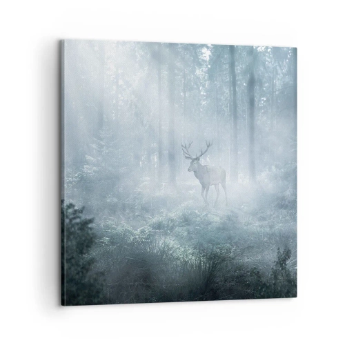 Obraz na plátně - Ranní obchůzka sídliště - 60x60 cm