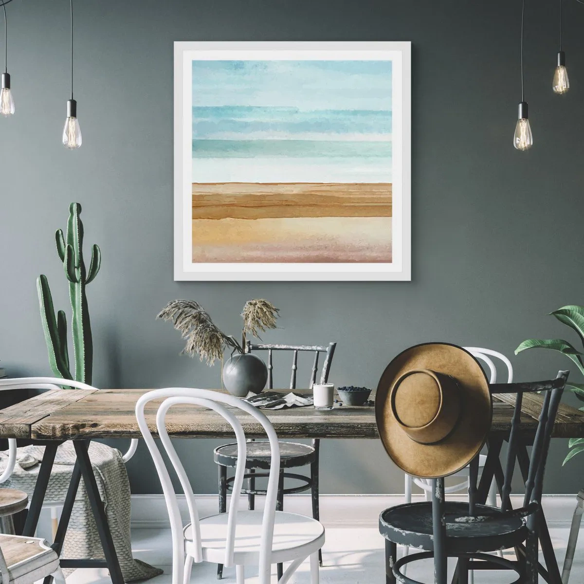 Plakát v bílém rámu - Utěšení - 30x30 cm