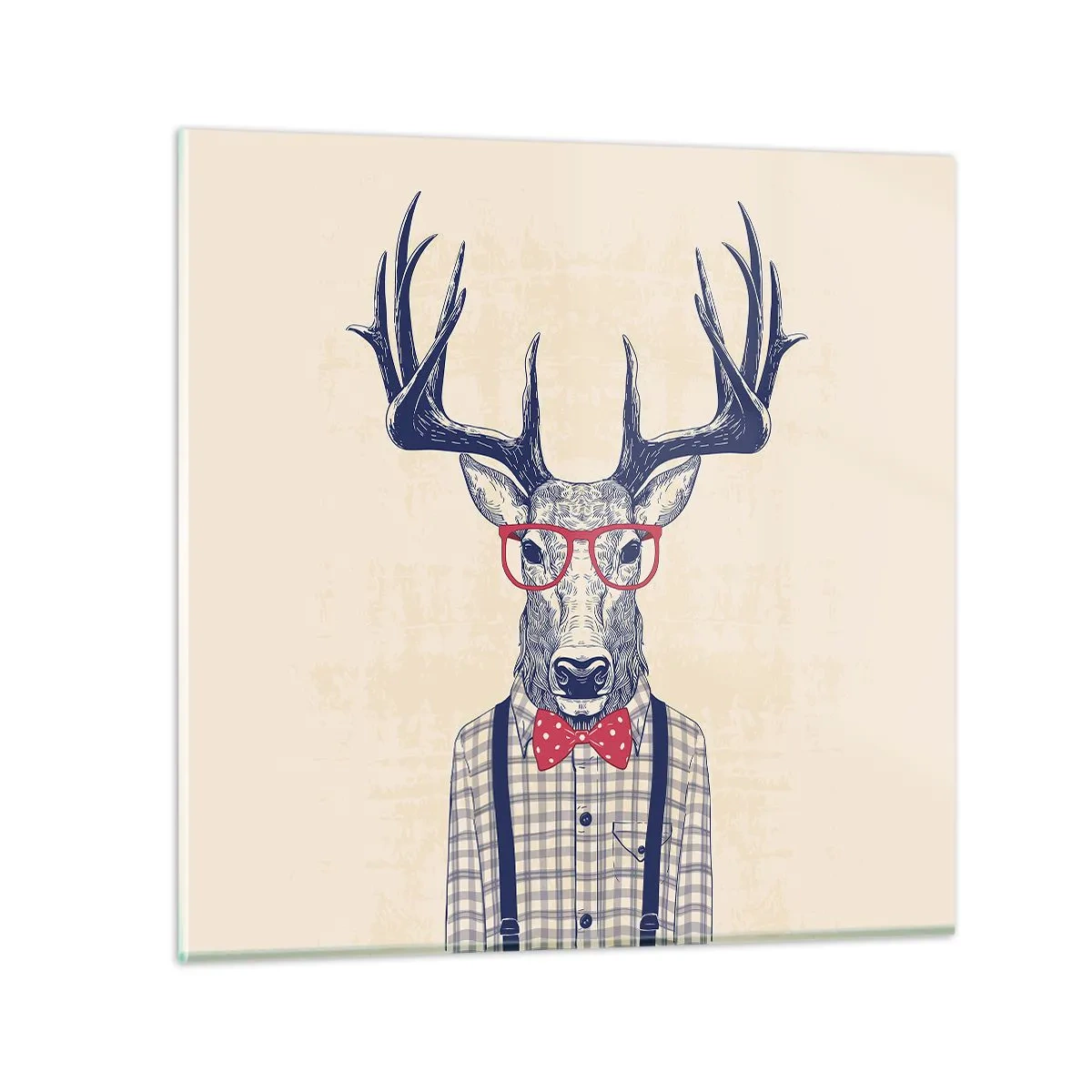 Obraz na skle - Zábavná extravagance - 30x30 cm