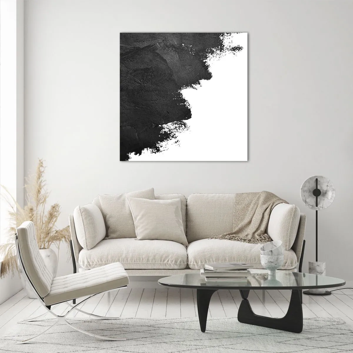 Obraz na skle - Živly: země - 50x50 cm