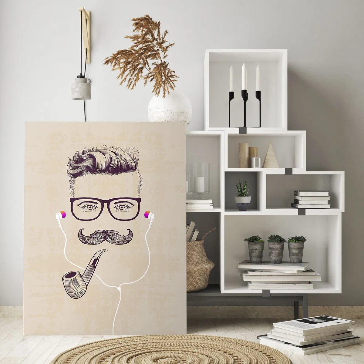 Obraz na skle - Skutečný muž? - 50x70 cm