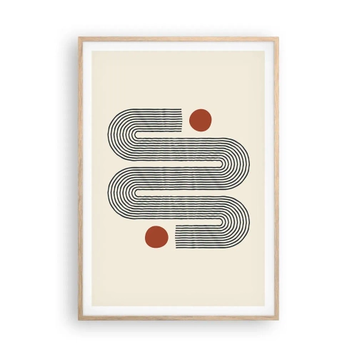 Plakát v rámu světlý dub - Od začátku do konce - 70x100 cm