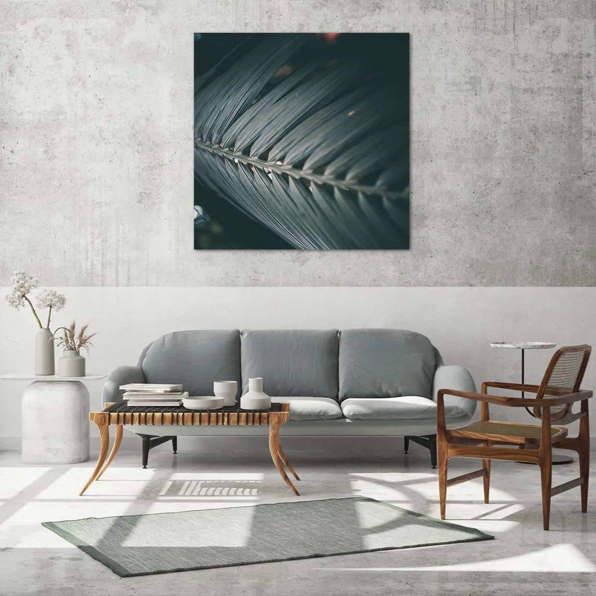 Obraz na skle - Přesnost přírody - 70x70 cm