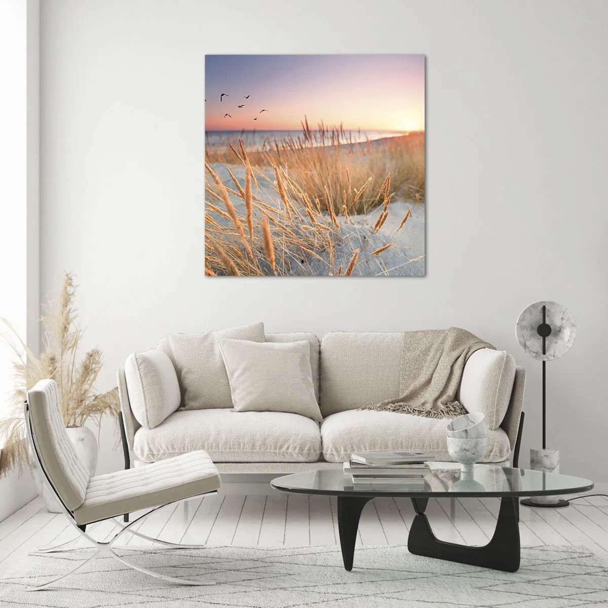 Obraz na skle - Baltská ukolébavka - 60x60 cm