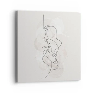 Obraz na plátně - Zamotaní v objetí - 30x30 cm