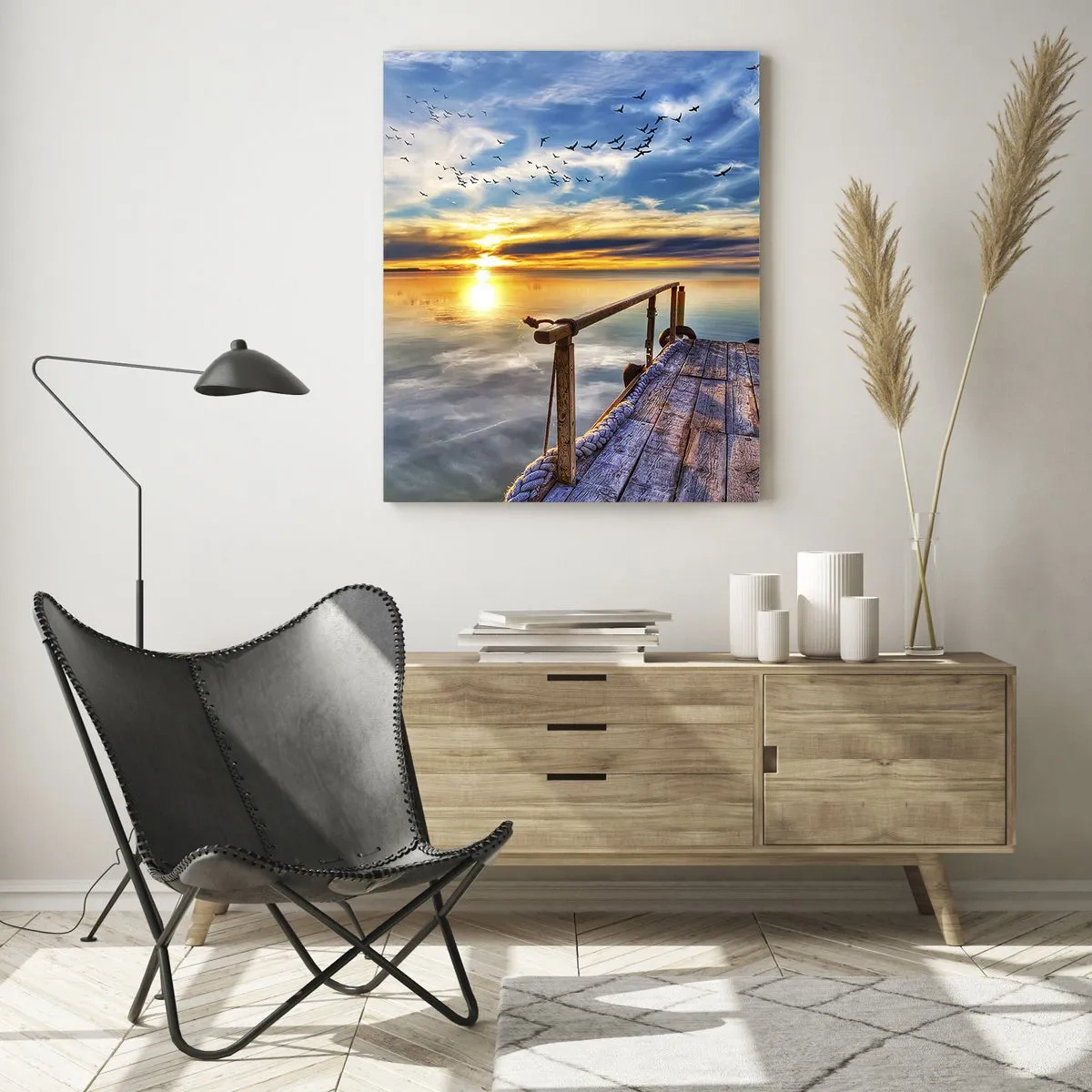 Obraz na skle - Vítr jde odpočívat - 50x70 cm
