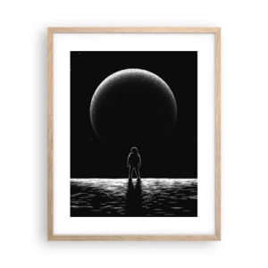 Plakát v rámu světlý dub - Tváři v tvář - 40x50 cm