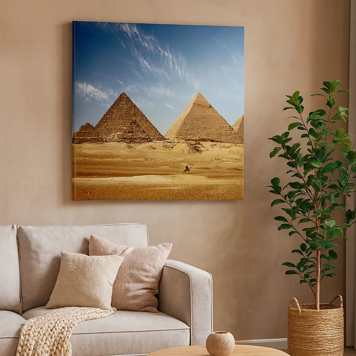 Obraz na plátně - 40 století se na vás dívá - 30x30 cm