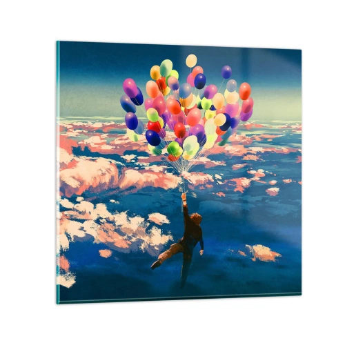 Obraz na skle - Splněné sny dětství - 30x30 cm