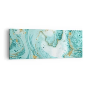 Obraz na plátně - Pod velkou vlnou z epochy Edo - 140x50 cm