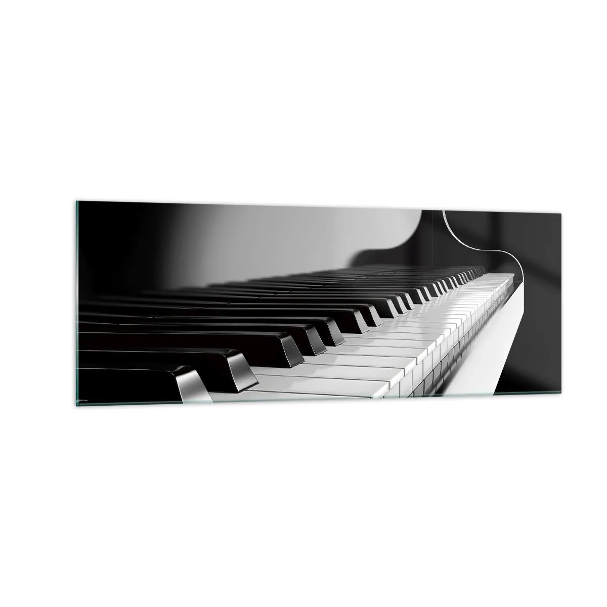 Obraz na skle - Harmonie tvarů a barev - 140x50 cm