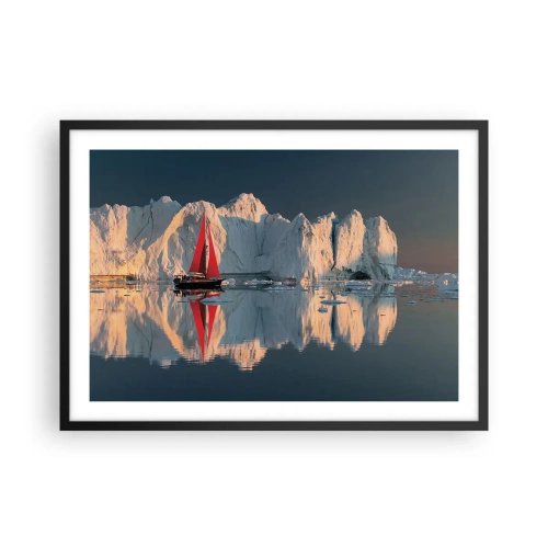 Plakát v černém rámu - Na okraji světa - 70x50 cm