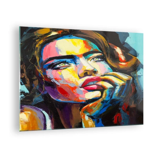 Obraz na skle - Sny, jak ptáci letí oblohou - 70x50 cm