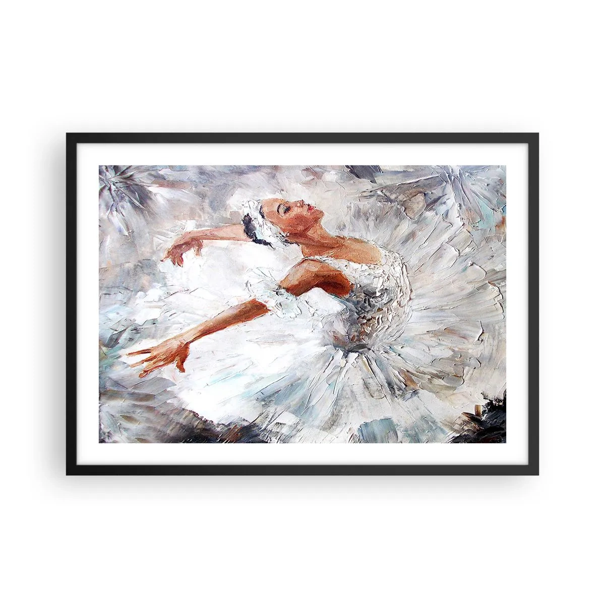 Plakát v černém rámu - Jemná a lehká jako tyl - 70x50 cm