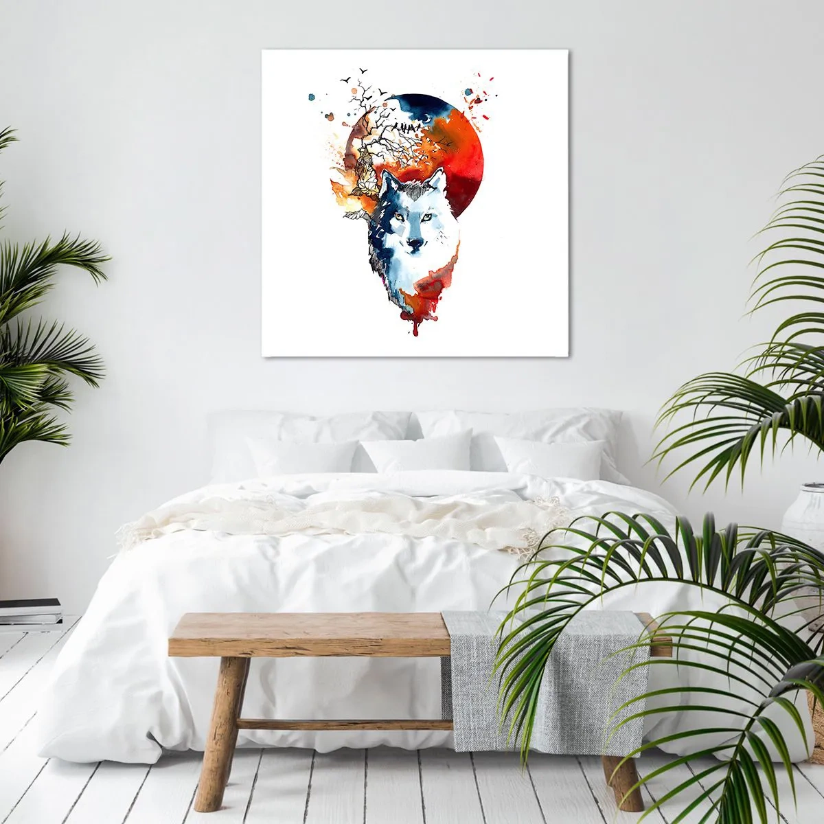 Obraz na plátně - Nosem na skle - 50x50 cm