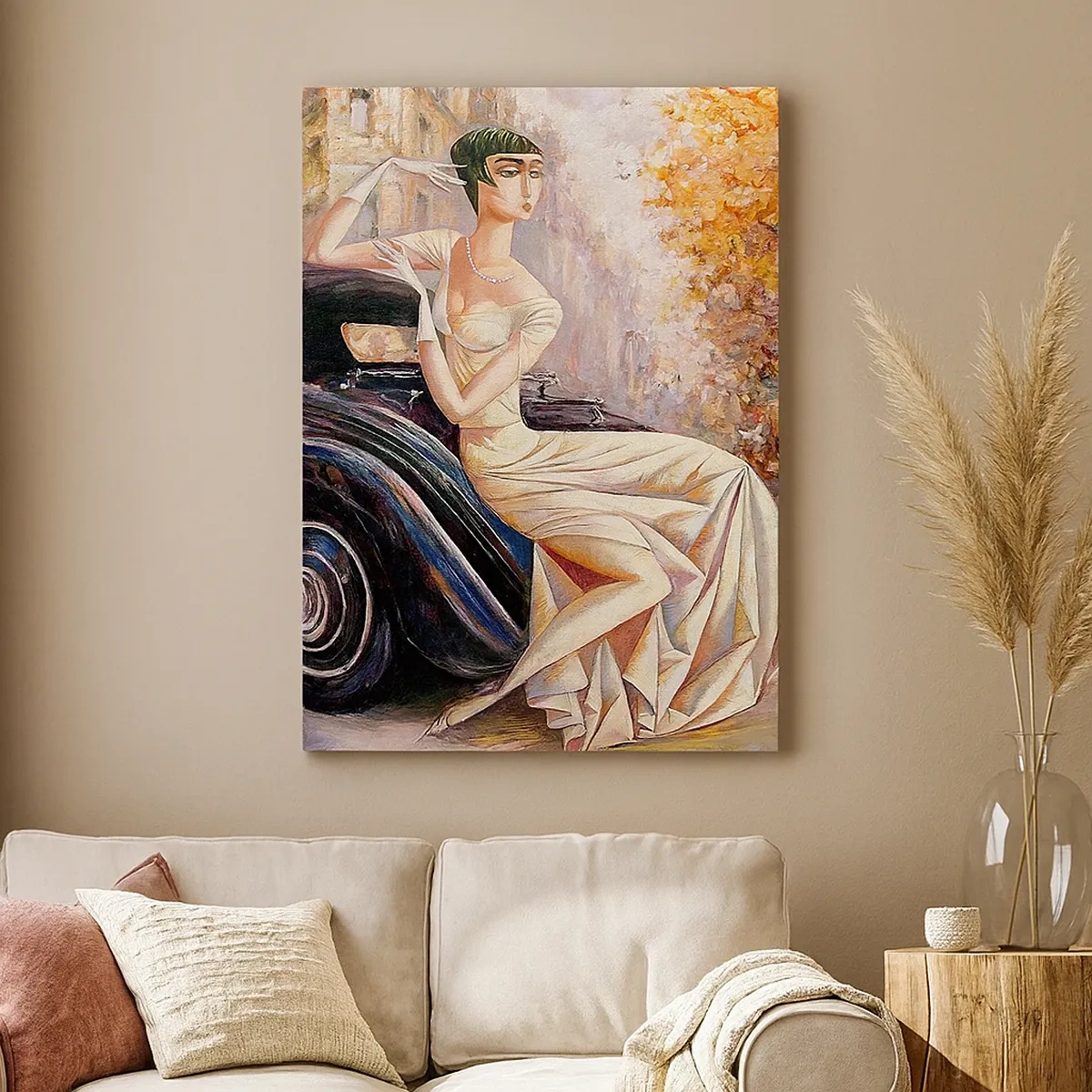 Obraz na plátně - Elegance v retro stylu - 50x70 cm