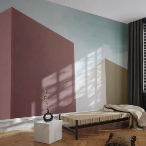 Fototapeta Standard Eco - Geometrie slunečného léta - Budovy, Architektura, Trojrozměrný - 350x256 cm