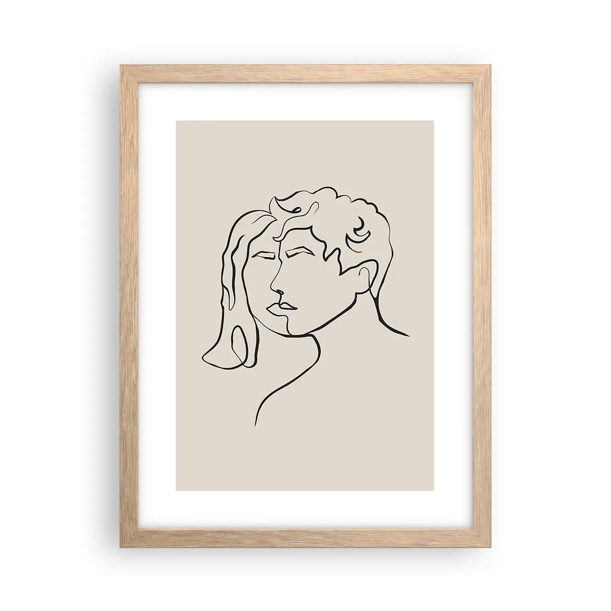 Plakát v rámu světlý dub - A byla jednota - 30x40 cm