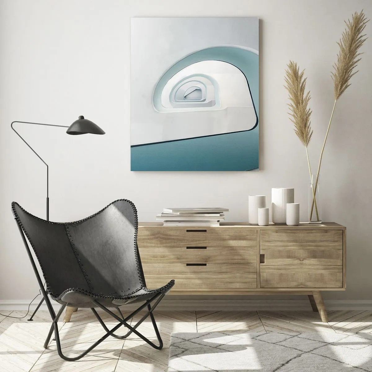 Obraz na skle - Na dno modré - 50x70 cm